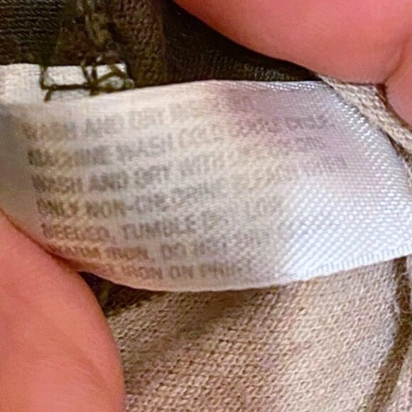 GAP Y2K Polo Shirt Womans S Green Tan Striped Classic Cap Sleeve Slim Fit EUC - Picture 5 of 5